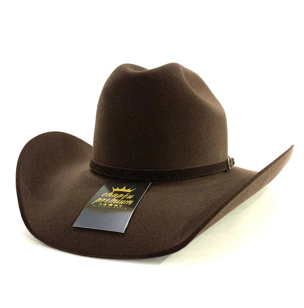 COUNTRY MONTANA HAT COFFEE BROWN 100% VELVET