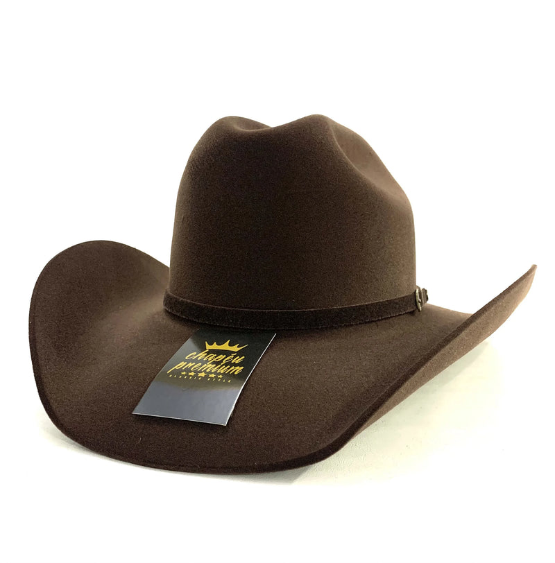COUNTRY MONTANA HAT COFFEE BROWN 100% VELVET