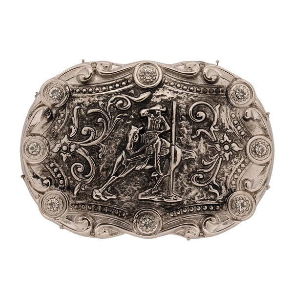 Country Cowboy Buckle with Rhinestones